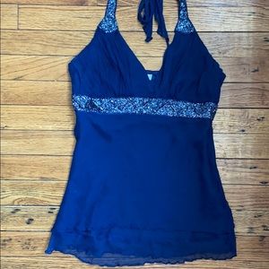 Forever 21 Beaded Halter Top